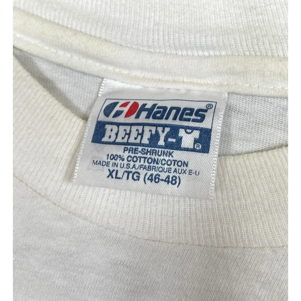 Vintage George Bush Political T-Shirt White XL AIDS Policy Gay 90s